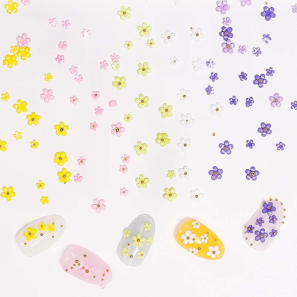 Bộ Hạt Charm Bằng Thép 3D Nhiều Màu Sắc Dễ Thương Trang Trí Móng Nghệ Thuật