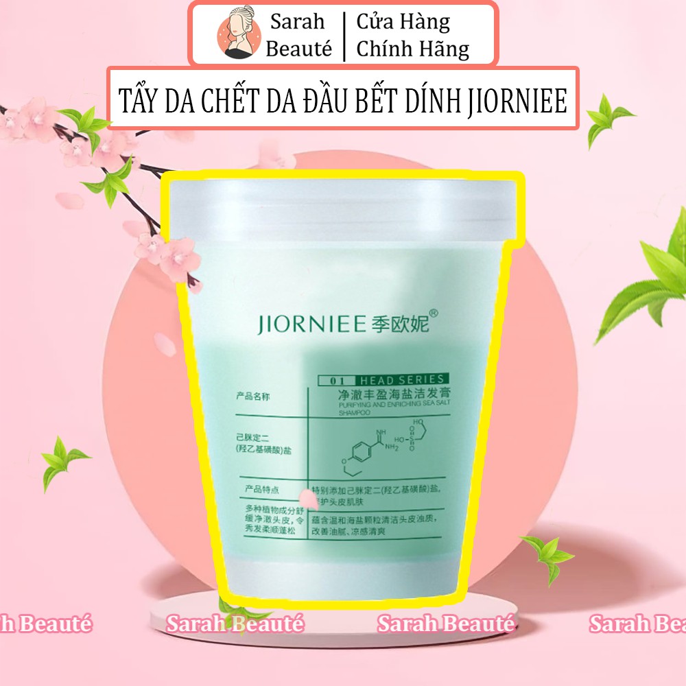 Tẩy da chết da đầu JIORNIEE kiểm soát dầu nhờn giảm bết tóc - Sarah Beaute MP38