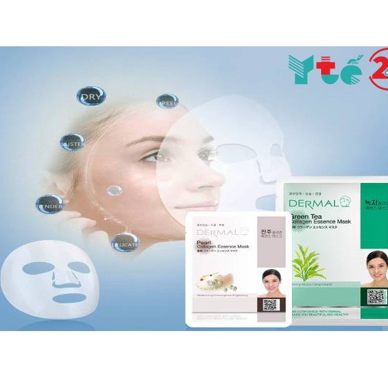 Combo 5 mặt nạ dưỡng da Collagen Dermal Hàn Quốc