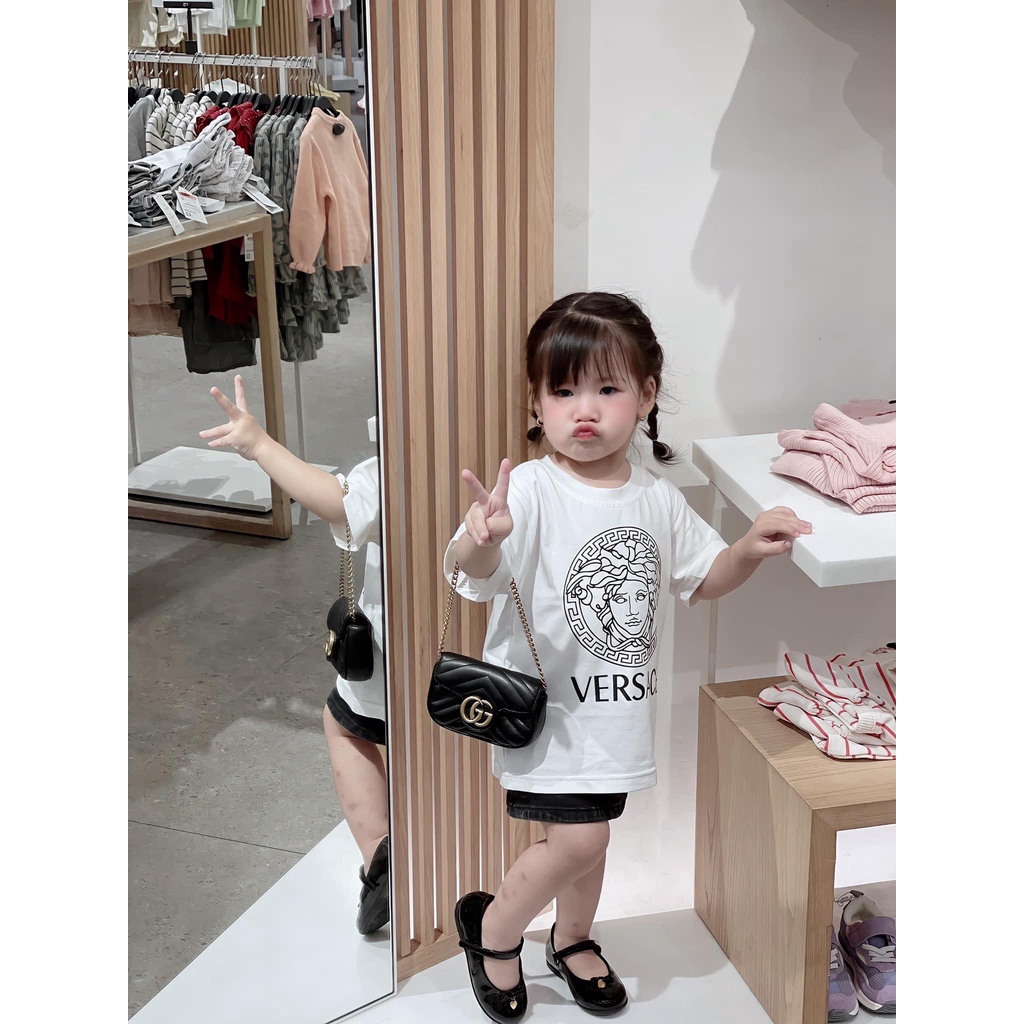 Áo versace cho bé , áo thun hàng hiệu unisex , Kid_genZ