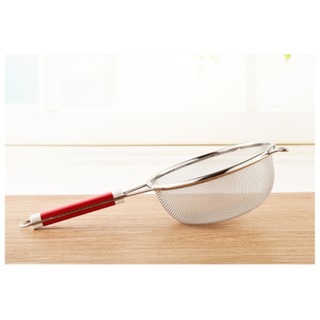 Vợt lưới inox tay cầm nhựa lọc cháo hớt bọt 1 đầu treo tiện dụng