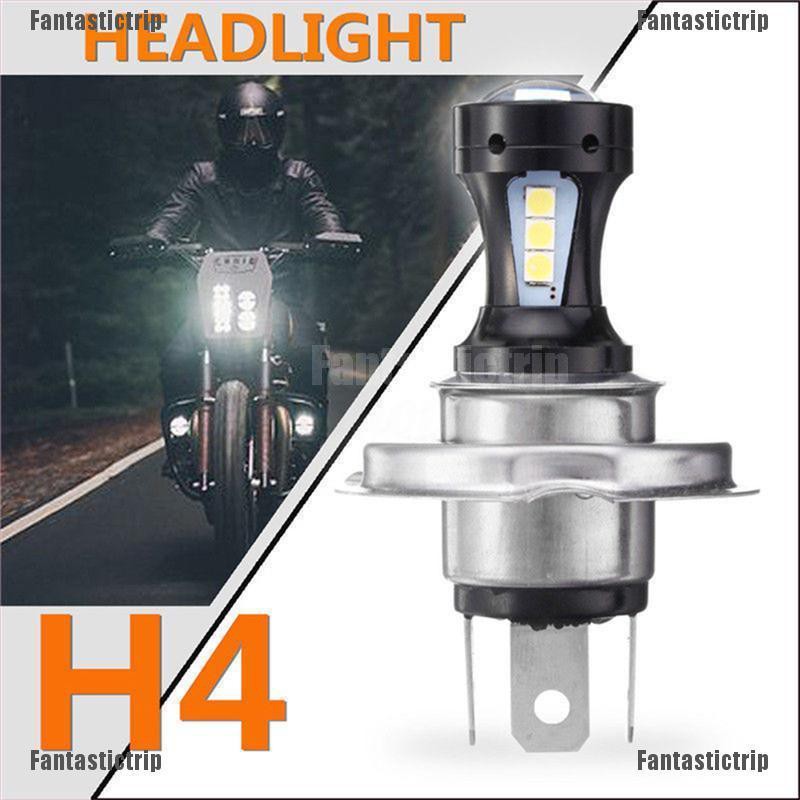 Fantastictrip H4 Motorcycle 3030 18 SMD LED Headlight Head Light Lamp Bulb 6500K 12-24v