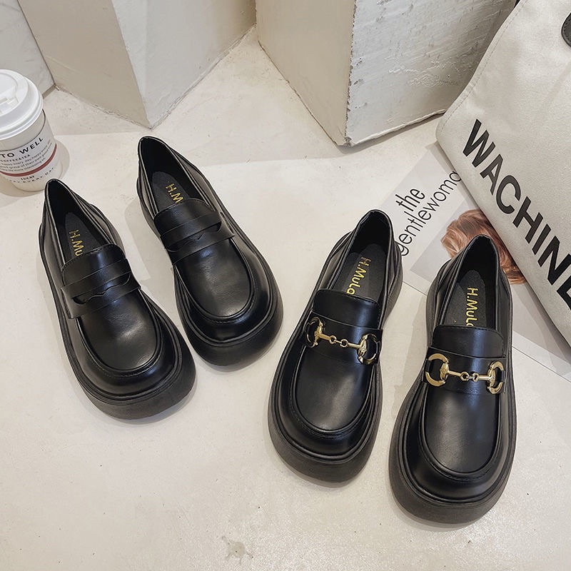 Giày da lười phong cách vintage ảnh thật ở cuối