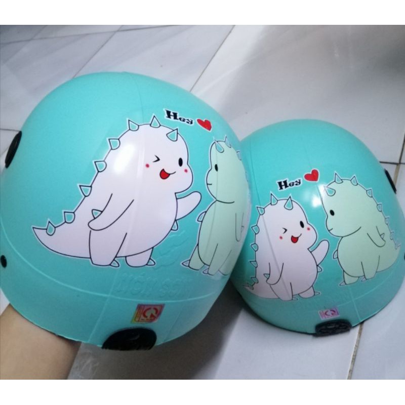 (Hot trend)Nón bảohiểmsơn in hình khủng long kute | BigBuy360 - bigbuy360.vn