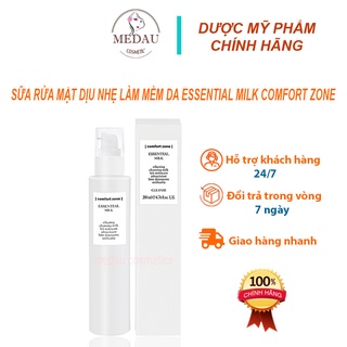 Sữa rửa mặt dịu nhẹ làm mềm da Comfort Zone Essential Milk 200ml.