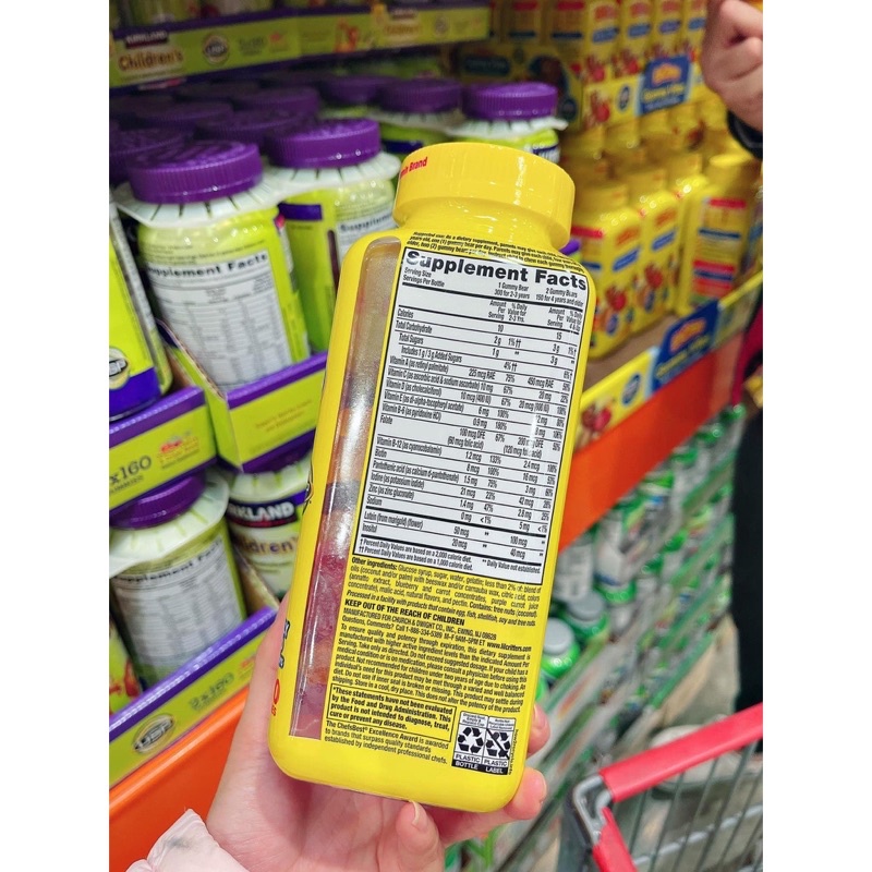 Kẹo Dẻo Hình Gấu Bổ Sung Vitamin L'il Critters Gummy Vites (Mỹ)