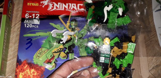 Combo 4 hộp lắp ráp Lego Ninjac rồng 3020 trọn bộ