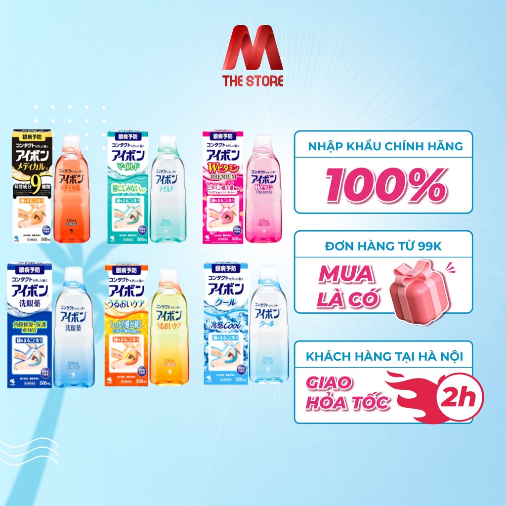 Nước rửa mắt EYEBON W Nhật Bản chai 500ml