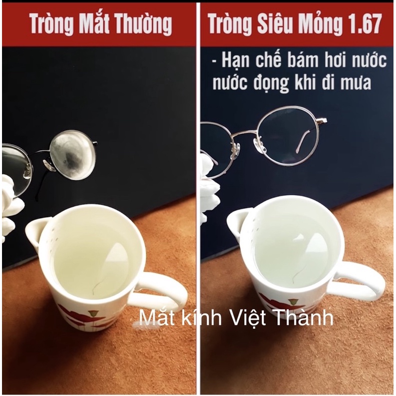 mắt kính cận viễn loạn Tròng kính độ siêu mỏng 1.67 MC 5