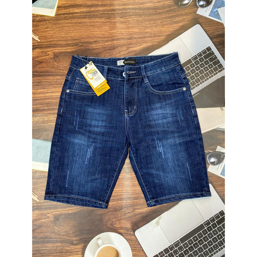 Quần Short Jean Nam dáng ôm,trơn,xước full size 28-36 cam kết chất lượng từng sản phẩm