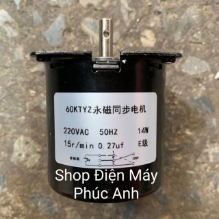 Motor giảm tốc ac 220v 60ktzy 15 vòng phút