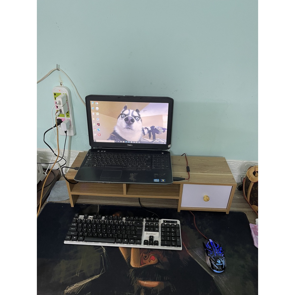 💗FREESHIP💗 Kệ Để Máy Tính Có Ngăn Kéo Và 4 Ngăn Để Đồ Tiện Ích