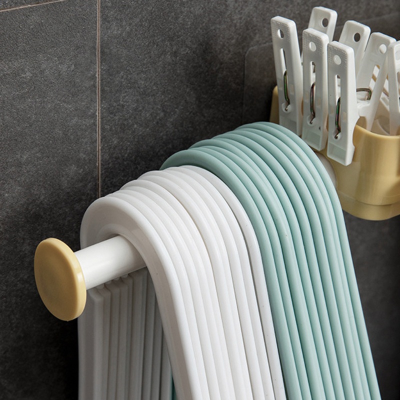 Thanh treo móc quần áo Gắn Tường Có Thể Thu Gọn Tiện Dụng