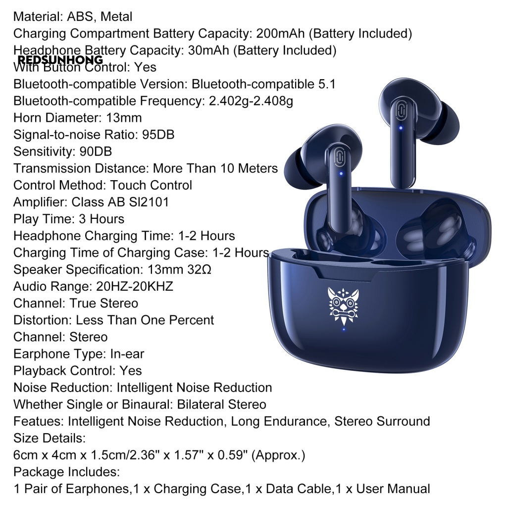 Tai Nghe T38 Chống Ồn Điều Khiển Cảm Ứng Chơi Game Thể Thao