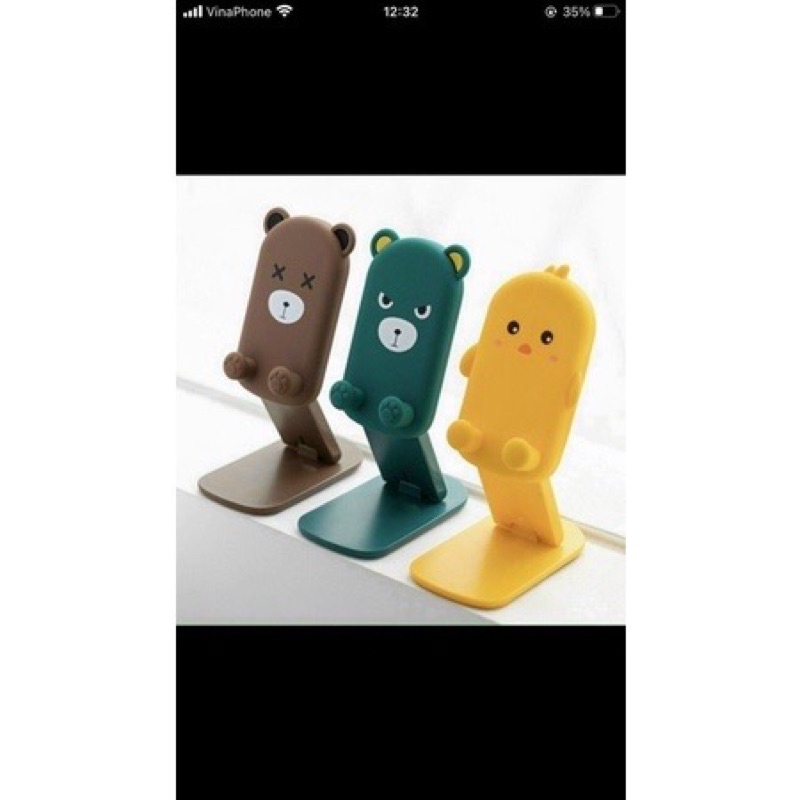 Giá đỡ điện thoại hình thú cute