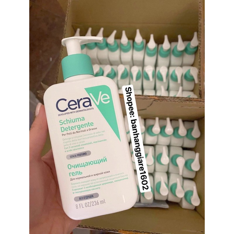 Sữa rửa mặt Cerave da dầu (Có Sẵn )