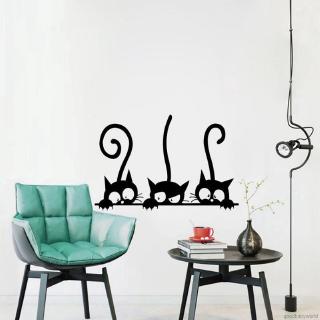 Decal Dán Tường Hình Mèo Dễ Thương