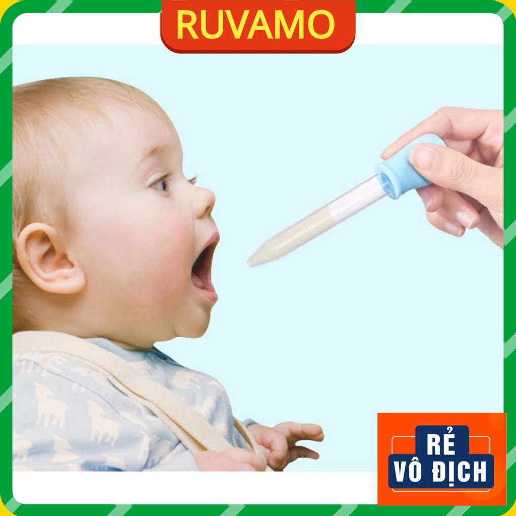 Ống bón sữa thuốc chống sặc cho bé chống không chịu bú bình an toàn RUVAMO CS10