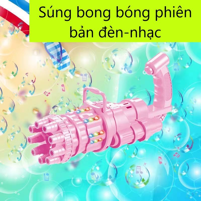 Súng bắn bong bóng xà phòng 9 nòng RedTech, máy thổi bong bóng.