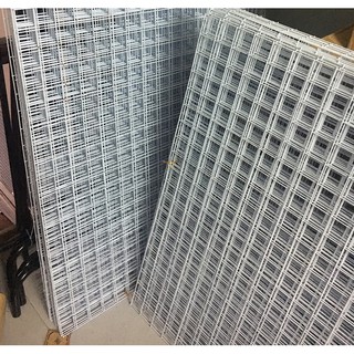 Combo Khung Treo Lưới Sắt 2 Tấm 50x100, 30 Tay Cài Lưới 10Cm và 2 Chiếc Móc Gỗ Nâu