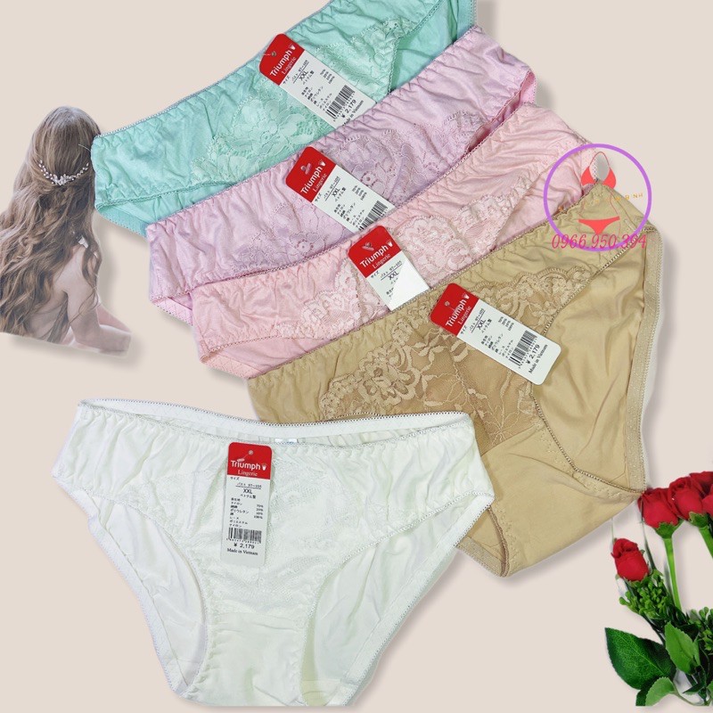 Quần lót nữ cotton dày dặn phối ren dày xịn hàng VIệt Nam chất lượng cao Set 10 cái