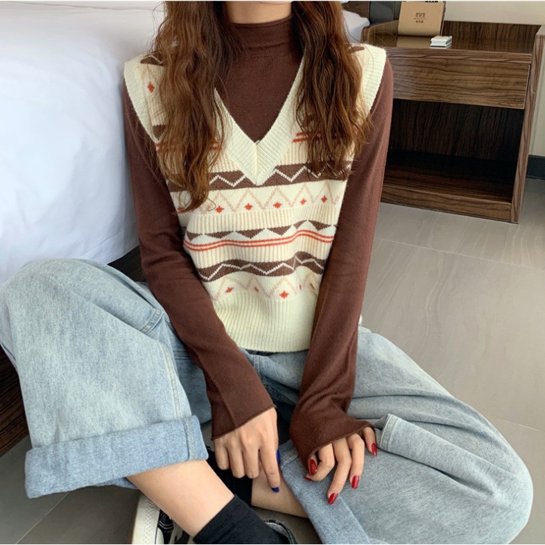 Áo len  thổ cẩm hottrend 2021