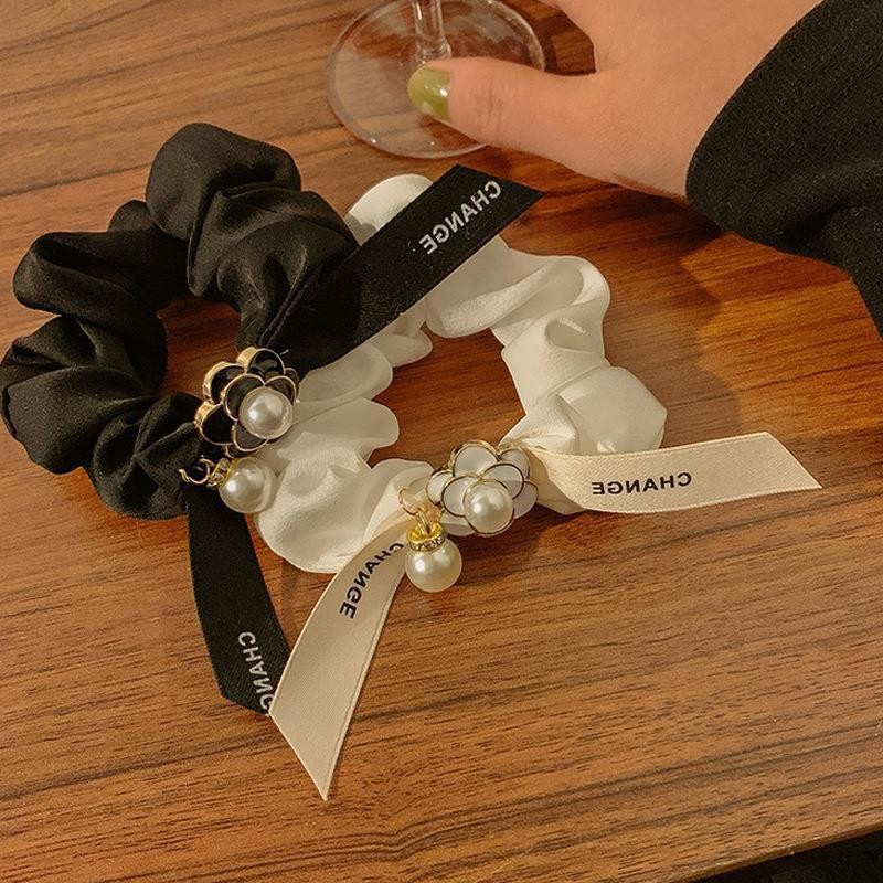 Dây Buộc Tóc Co Giãn Đính Ngọc Trai Thời Trang Hàn Quốc Cao Cấp Cho Nữ