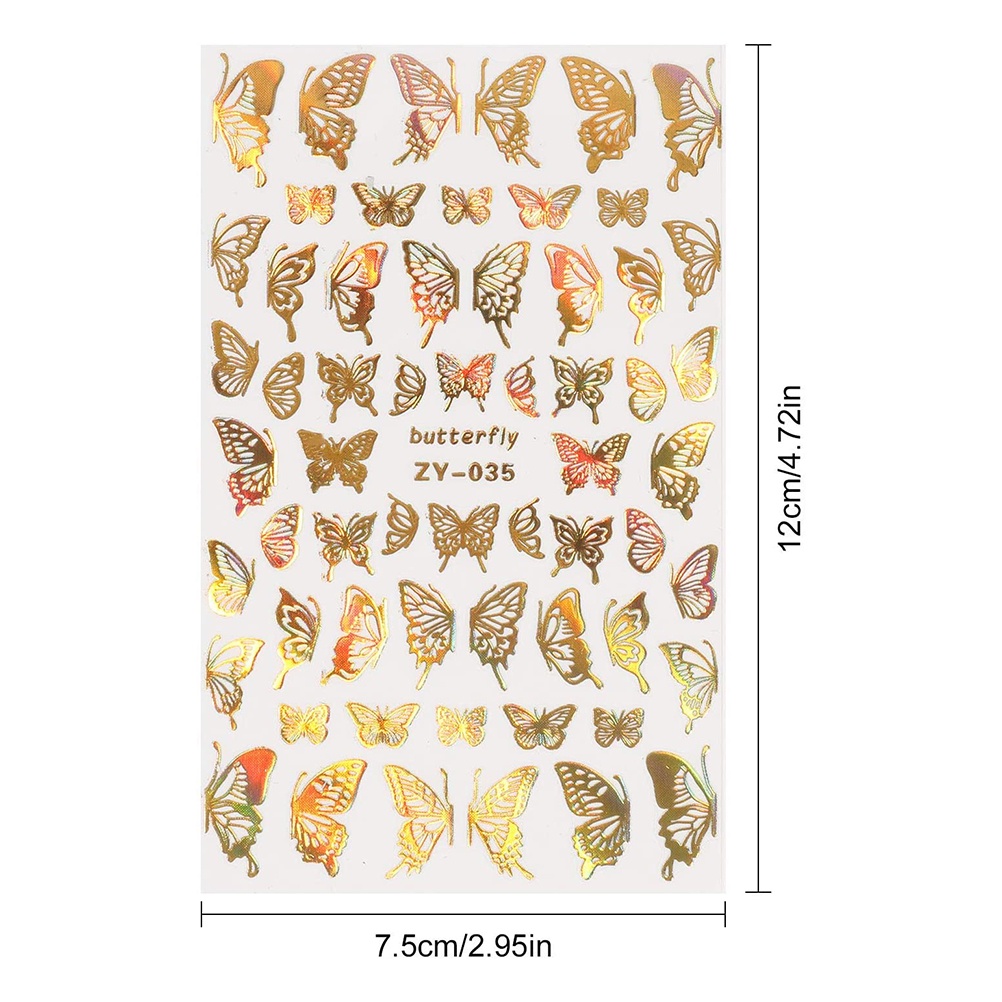 [Hàng mới về] Set 8 tờ miếng dán 3D chuyển nước trang trí móng nghệ thuật