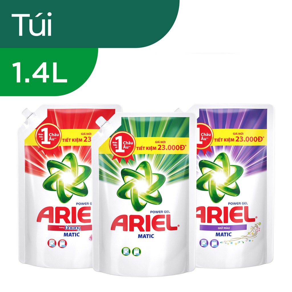 Ariel Matic nước giặt Túi 1.4KG