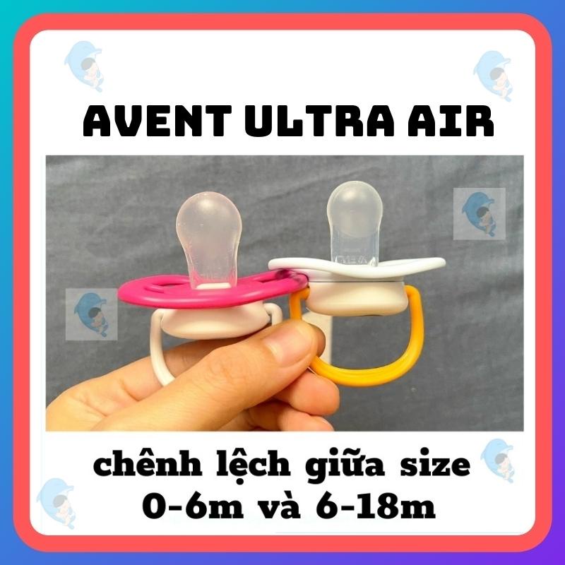 Ti Giả / Ti Ngậm Thông Khí Avent Ultra Air Chỉnh Nha Cho Bé 0-6 Tháng Và 6-18 Tháng Siêu Mềm