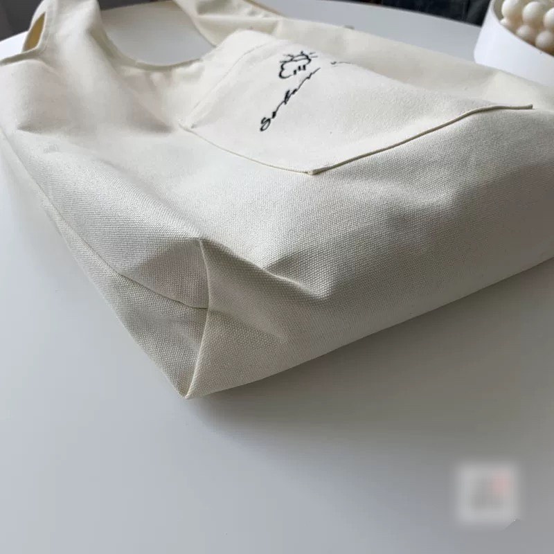 Túi tote HAZIN vải canvas ulzzang unisex họa tiết dễ thương túi vải phong cách Hàn Quốc