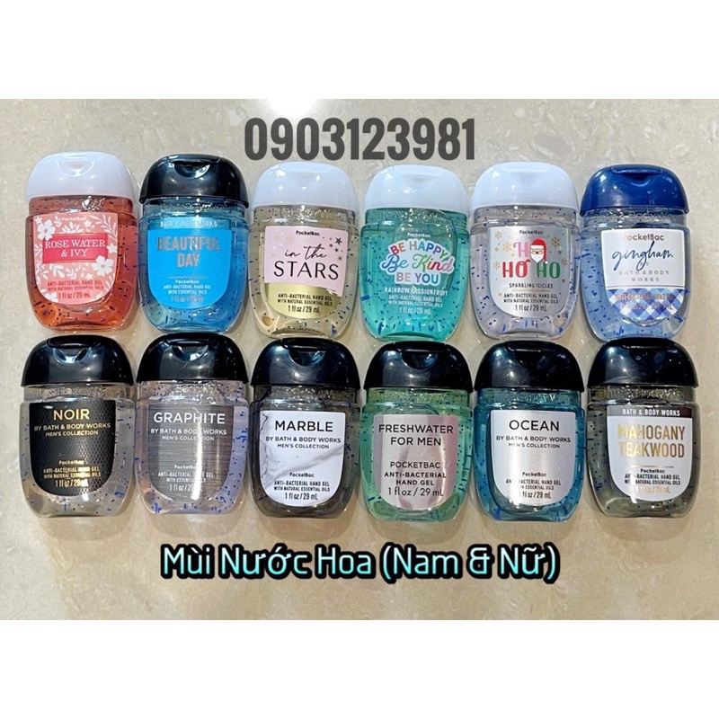 Nước Rửa Tay Khô Bath & Body Works Dung Tích 29ml  Gel Rửa Tay Khô