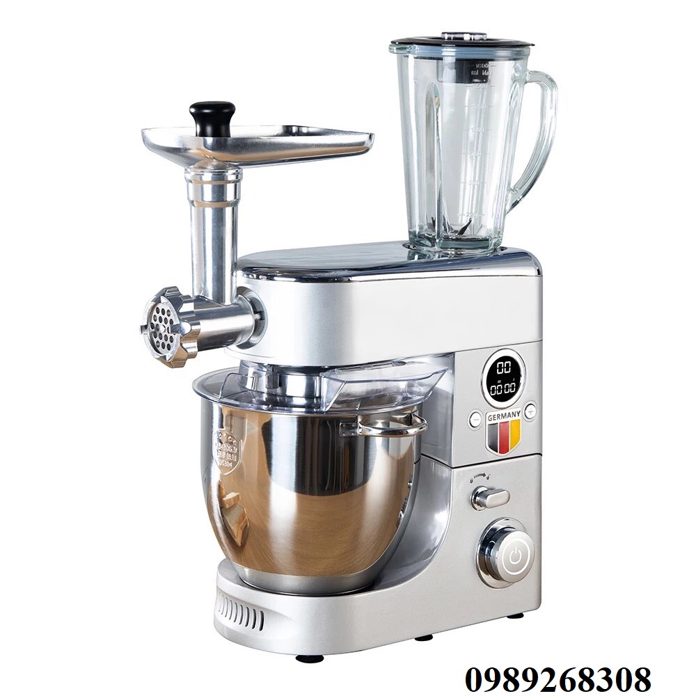 (Voucher 150K) Máy nhào bột Kitchenlove 7L 1500W- Hàng xuất Đức-Nhào bột, đánh trứng, trộn salad cao cấp-BH 1 năm