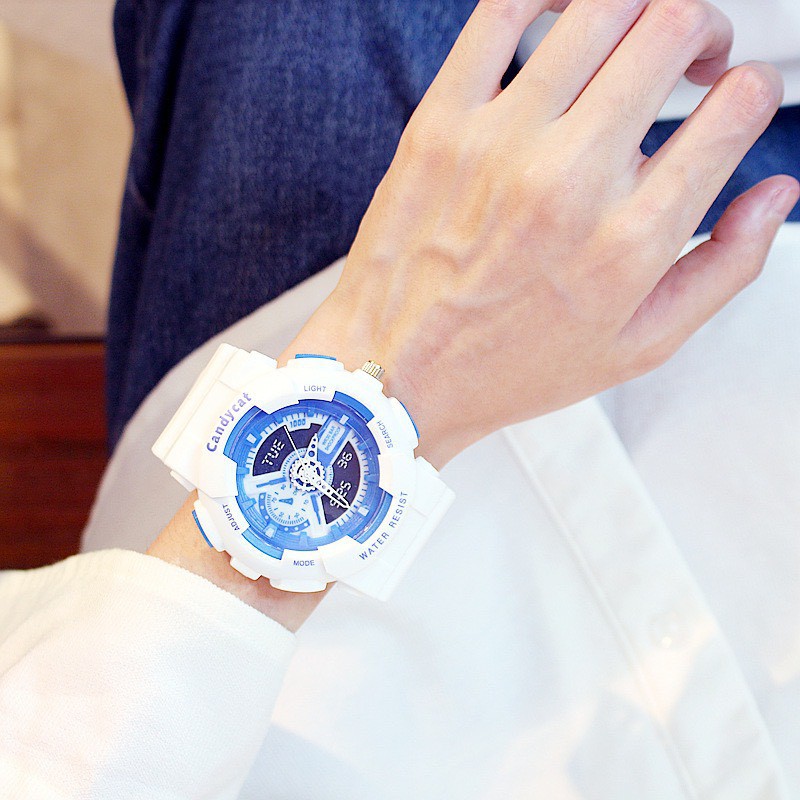 Đồng hồ điện tử nam nữ Candycat đeo tay thời trang cá tính DH16