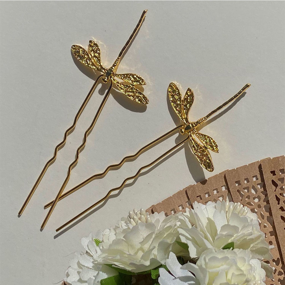 Set 1 / 5 Trâm Cài Tóc Hình Con Chuồn Chuồn Dễ Thương Dành Cho Nữ