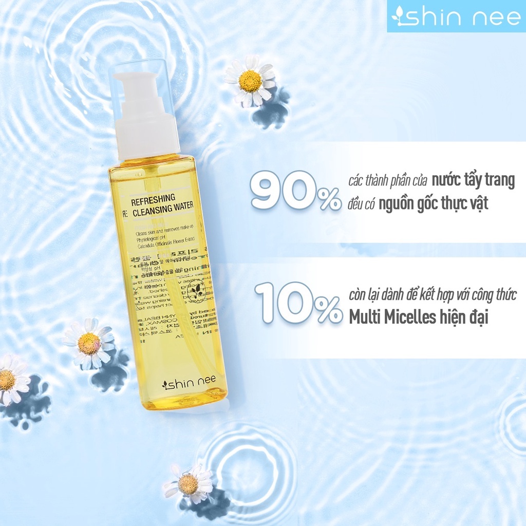 Nước tẩy trang rửa mặt Shin Nee Hoa Cúc Trà Xanh (120ml)