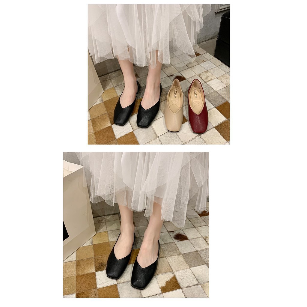 Giày Búp Bê Mũi Vuông Xinh Xắn Dành Cho Nữ 35-43 Extra 41 42 | BigBuy360 - bigbuy360.vn