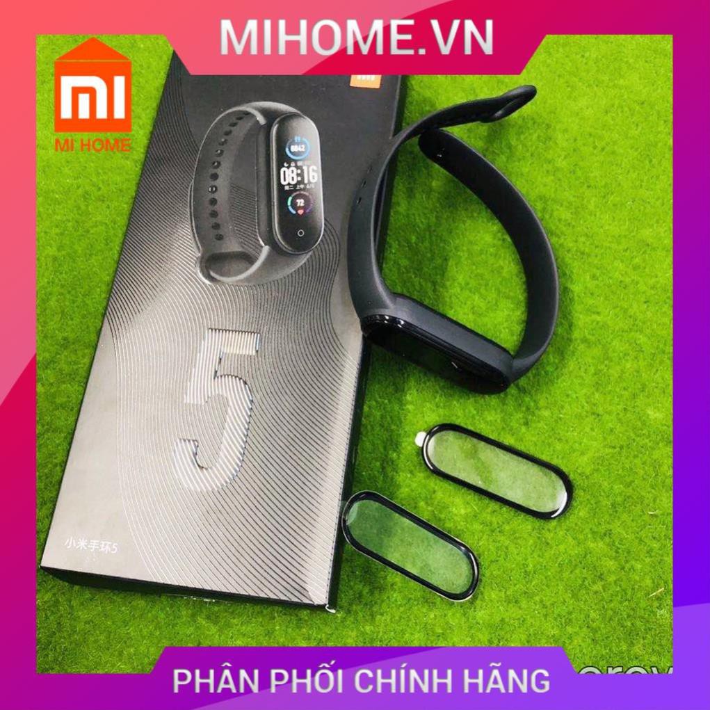 Miếng dán miband 5, miband 4 3D full màn viền đen dán dẻo full màn mi band 4,5