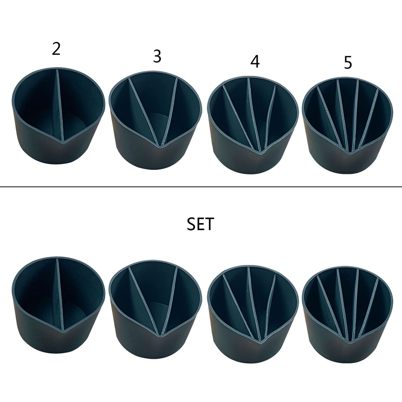 Cốc Silicone Mini 2 3 4 5 Lỗ Dùng Làm Đồ Thủ Công DIY