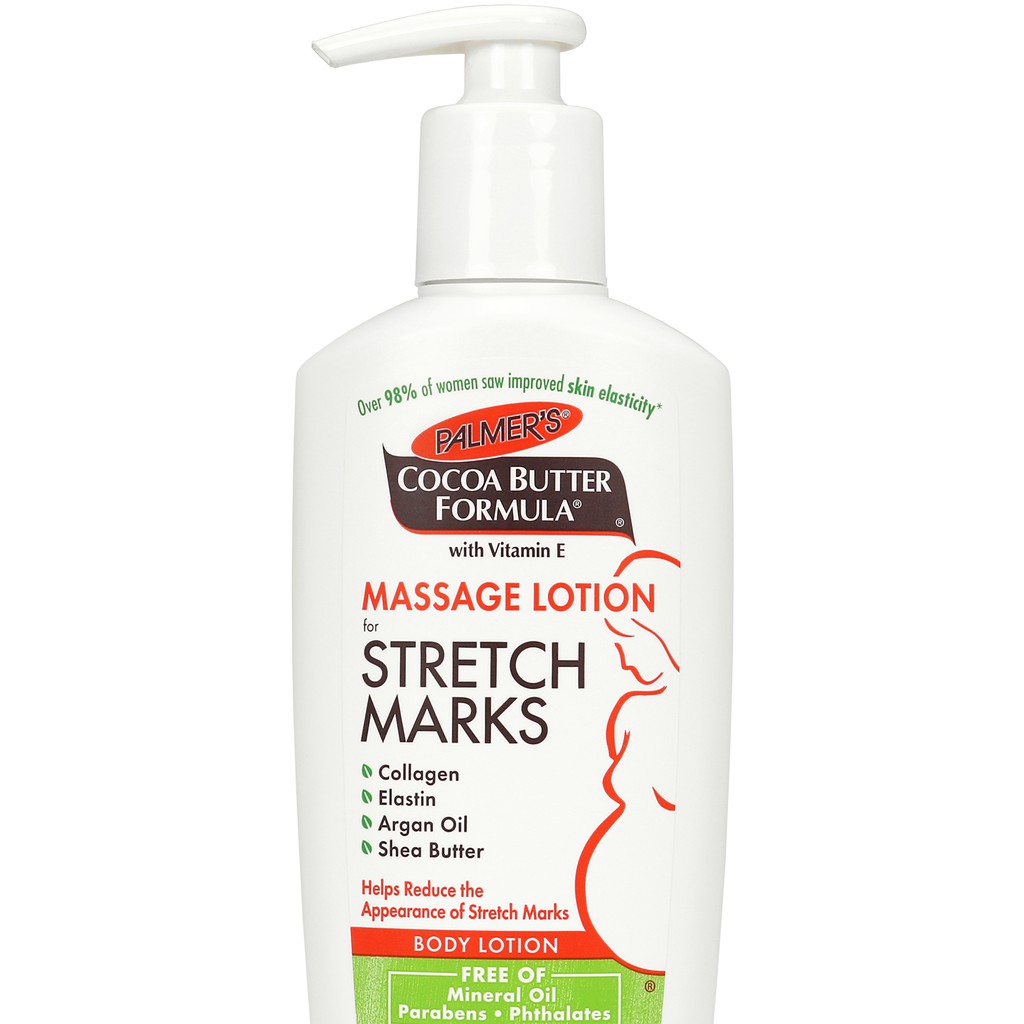 Lotion ngăn ngừa và giảm rạn da cho mẹ bầu Cocoa Butter Massage Palmer's 190ml bill Mỹ
