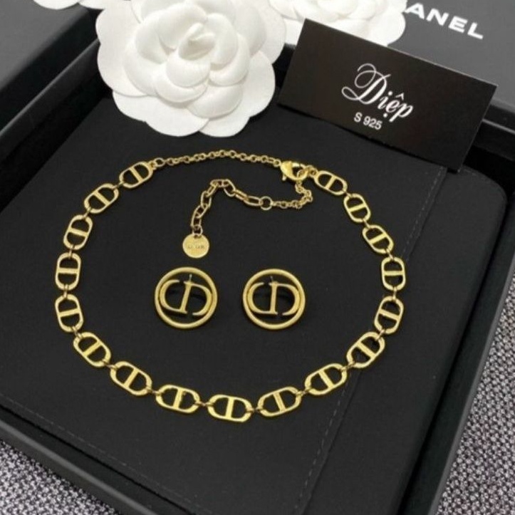 SET VÒNG CỔ & BÔNG TAI CD TRƠN