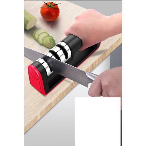 Bộ Mài Dao Kéo Có 3 Rãnh Chất Liệu Thép Không Rỉ Tiện Dụng