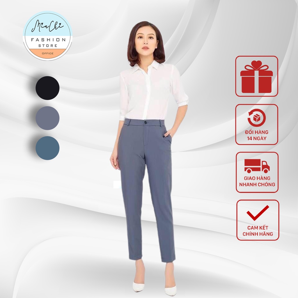 Quần Tây Quần Âu Công Sở Cạp Cao 3 Màu Túi Thật 2 bên Hông (Có Mẫu Mặc) - Hàng mới về
