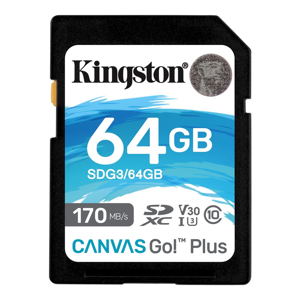 Thẻ Nhớ KINGSTON SDG3 CANVAS GO PLUS CLASS 10 64GB  / 128GB  / 256GB  / 512GB