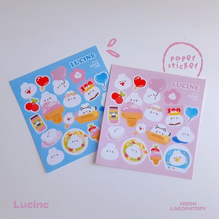 Sticker Thỏ Lucine Hologram (giấy hologram)