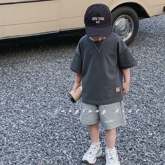 Set Đồ Thể Thao 5 Món Phối Áo Thun Tay Ngắn Thời Trang Mùa Hè Cho Bé Trai