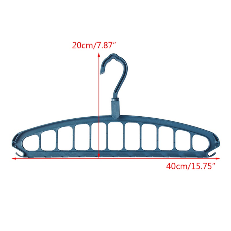 Set 6 Thanh treo móc quần áo Nhiều Ngăn Tiện Lợi