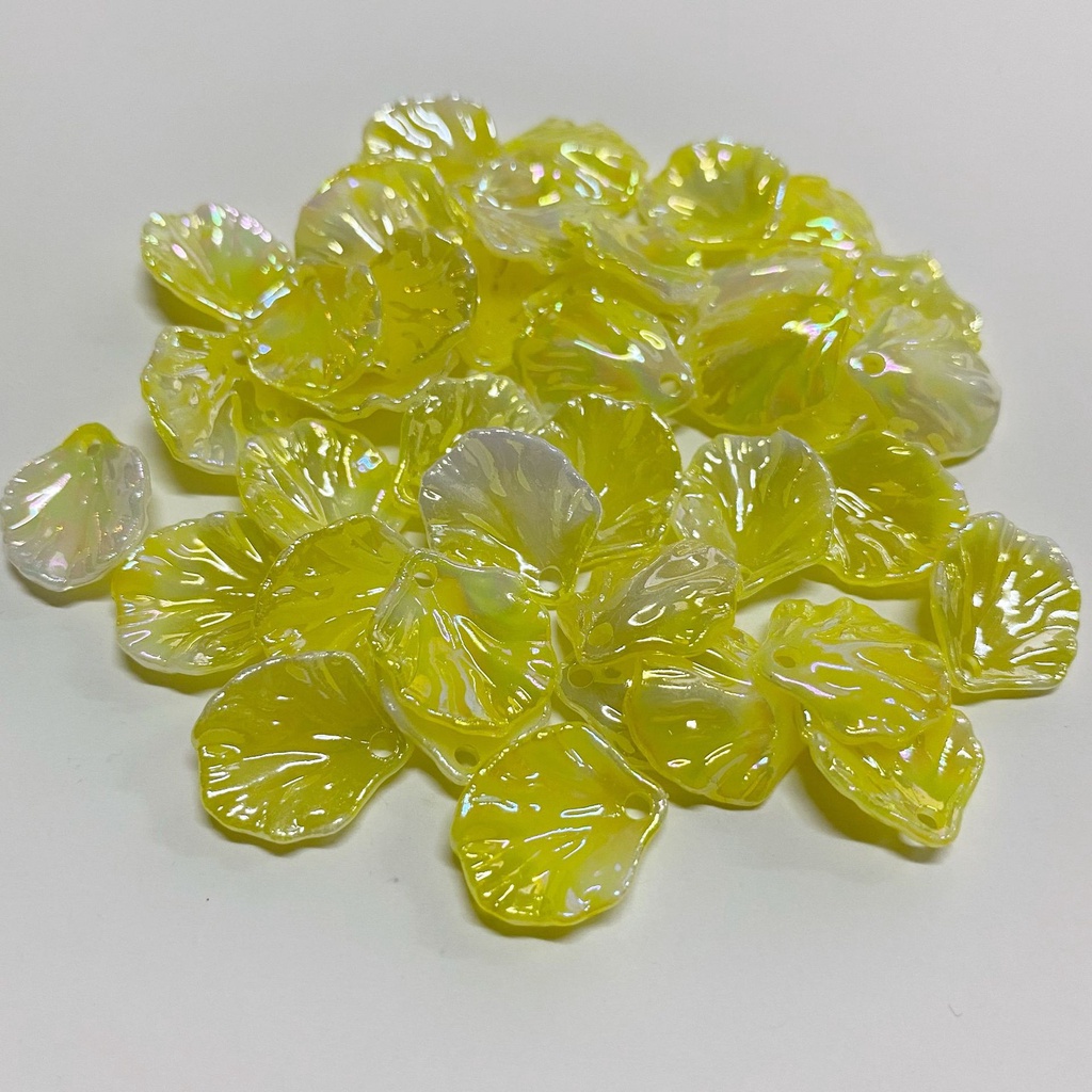 (50g)Cánh hoa bắp cải loang màu size 15*17mm, Nguyên liệu làm trang sức cổ trang, Nguyên liệu diy