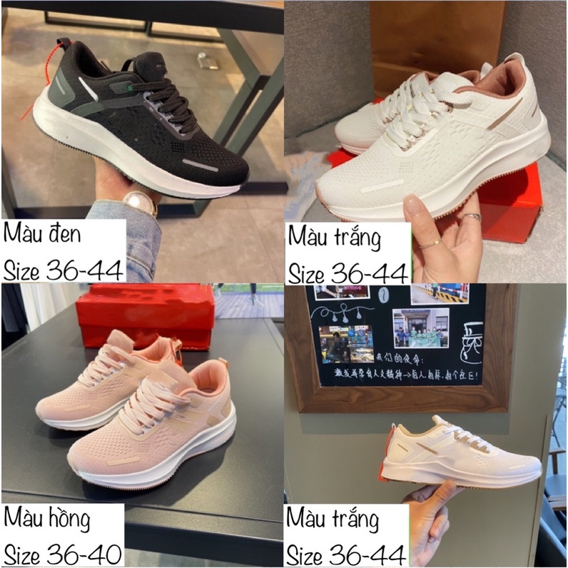 Giày thể thao lưới mẫu mới dáng siêu đẹp 4 màu, size 36-44 cho nam và nữ HNK272