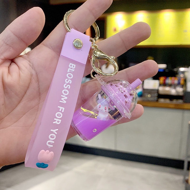 Móc Khóa / Móc Khóa Acrylic Hình Kỳ Lân Hoạt Hình Lấp Lánh